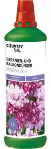 COUNTRYSIDE® Dünger für Geranien und Balkonpflanzen, 1-l-Flasche