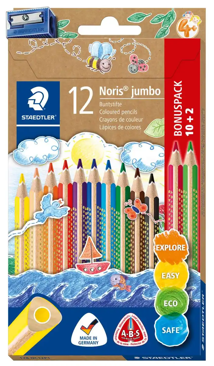 Bild 1 von STAEDTLER Holzbuntstifte »Noris jumbo«, 12-St.-Packg.