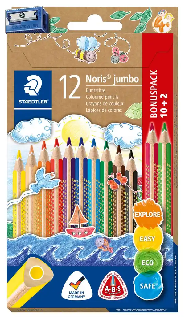 Bild 1 von STAEDTLER Holzbuntstifte »Noris jumbo«, 12-St.-Packg.