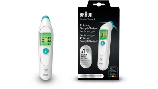 Bild 1 von BRAUN Stirnthermometer TempleSwipe™ BST200