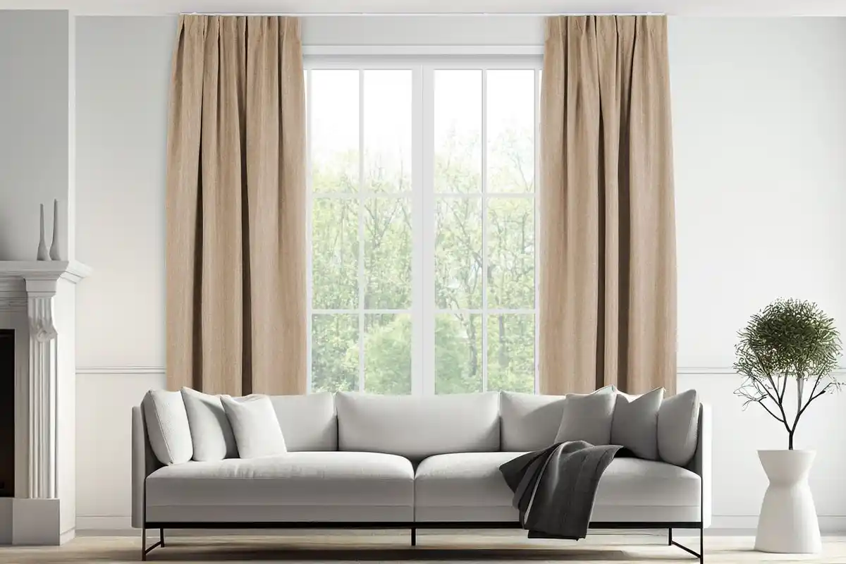 Bild 2 von Vorhang - 150 x 260 cm - Haken - Taupe