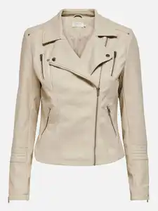 Only ONLGEMMA FAUX LEATHER Kunstlederjacke Grau