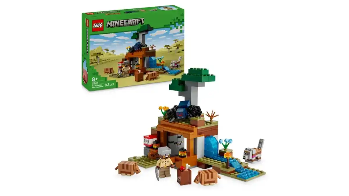 Bild 1 von LEGO Minecraft Die Expedition zur Gürteltiermine, Bauspielzeug 21269