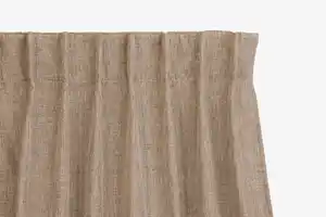 Vorhang - 150 x 260 cm - Haken - Taupe