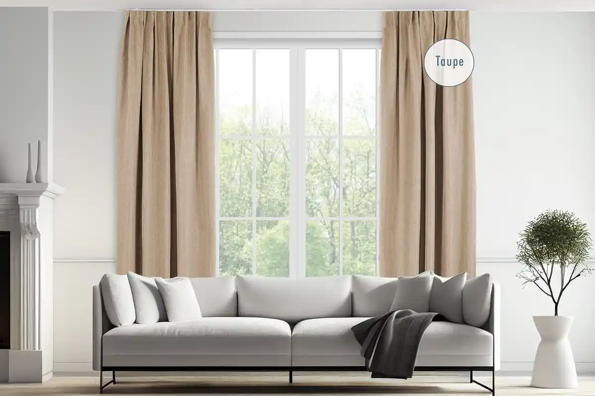 Bild 3 von Vorhang - 150 x 260 cm - Haken - Taupe