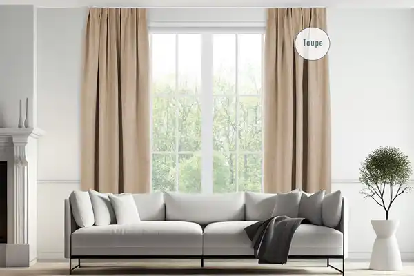 Bild 3 von Vorhang - 150 x 260 cm - Haken - Taupe