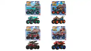 Hot Wheels Monster Trucks Big Rigs, Die-Cast-Spielzeugtruck im Maßstab 1:64 mit 6 Rädern (Stile können abweichen)