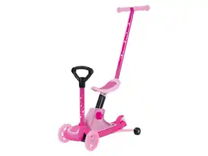 PLAYTIVE® 4-in-1 Kleinkinder Scooter, mit höhenverstellbarem Sattel