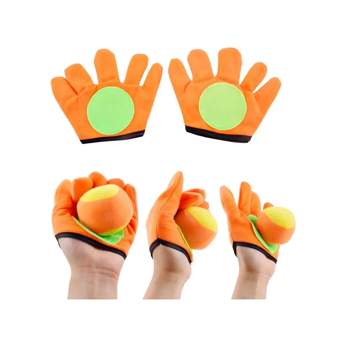 Bild 3 von 2er-Pack Selbstklebende Handschuhe, Zielweste und Wurfbälle