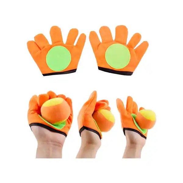 Bild 3 von 2er-Pack Selbstklebende Handschuhe, Zielweste und Wurfbälle