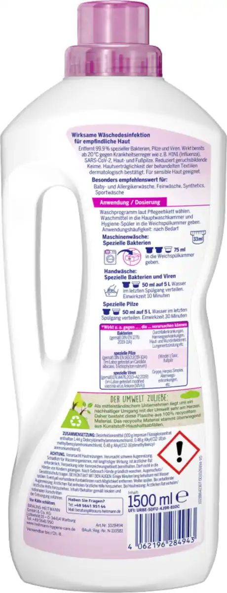 Bild 2 von Impresan Desinfektion Hygiene-Spüler Sensitiv 20 WL