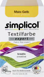 simplicol Textilfarbe expert Mais-Gelb, 150 g