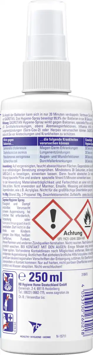 Bild 2 von Sagrotan Hygiene-Spray, 250 ml