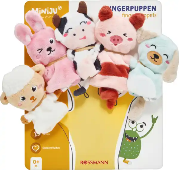 Bild 1 von Miniju Fingerpuppen Farmtiere