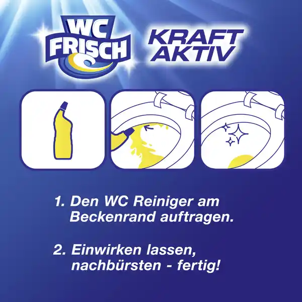 Bild 4 von WC FRISCH Kraft Aktiv WC Reiniger Gel Lemon, 750 ml