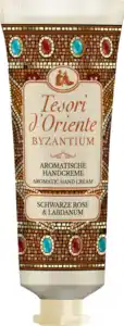 Tesori d'Oriente Aromatische Handcreme Byzantium Schwarze Rose & Labdanum, 75 ml