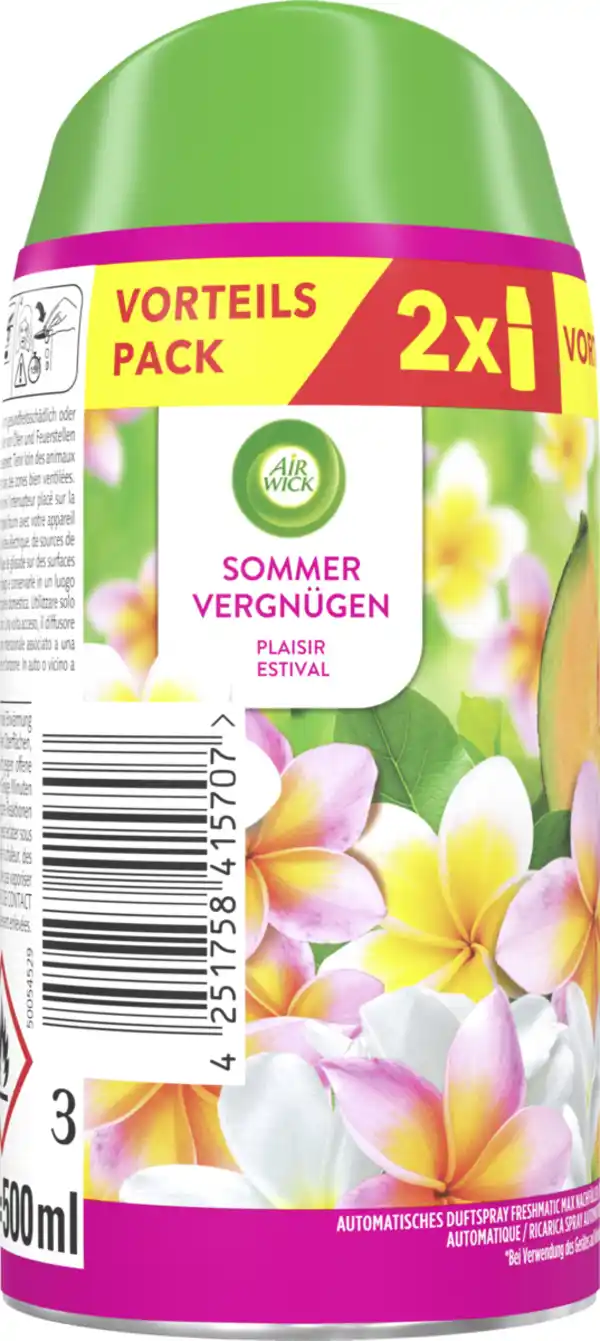 Bild 3 von Air Wick Freshmatic Max Nachfüller Duopack Sommervergnügen, 500 ml
