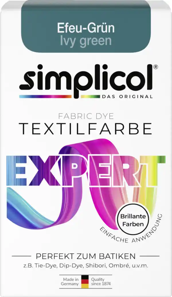 Bild 1 von simplicol Textilfarbe expert Efeu-Grün