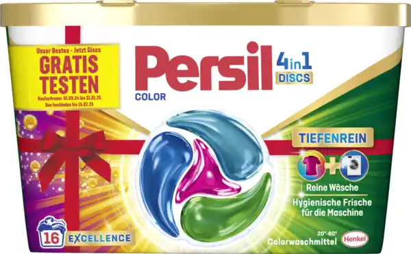 Bild 1 von Persil 4in1 Colorwaschmittel Discs 16 WL