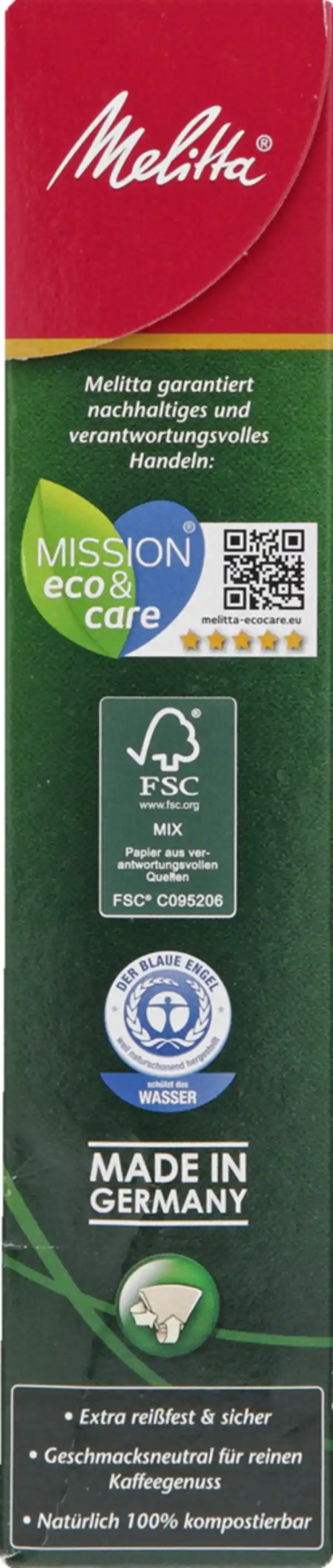 Bild 2 von Melitta Filtertüten Original Gr. 1 x 4