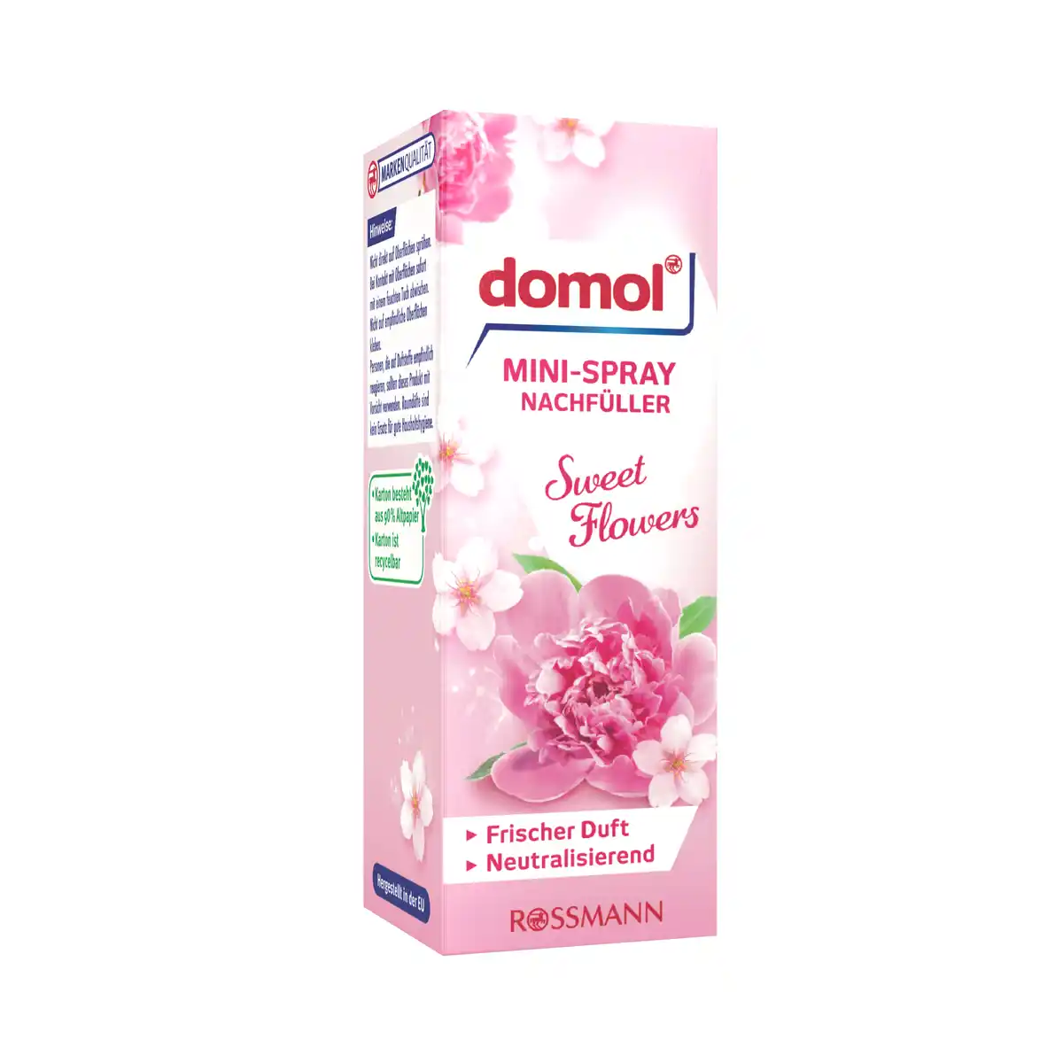 Bild 1 von domol Mini-Spray Nachfüller Sweet Flowers, 25 ml
