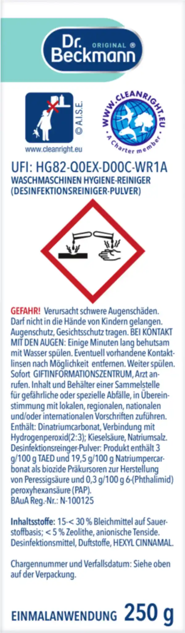 Bild 3 von Dr. Beckmann Waschmaschinen Hygiene-Reiniger, 250 g