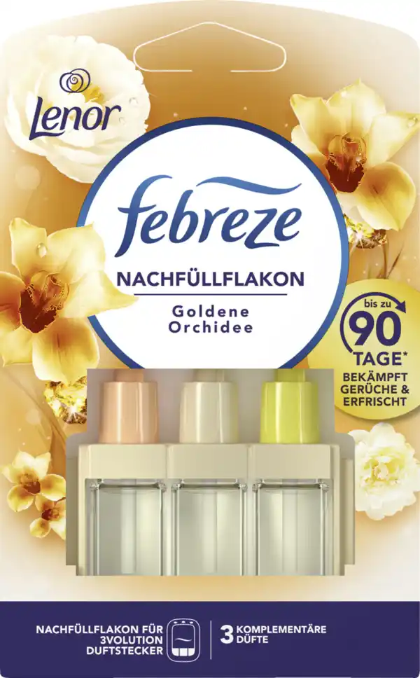 Bild 1 von febreze 3Volution Duftstecker Nachfüllflakon Lenor Goldene Orchidee, 20 ml