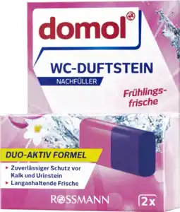 domol WC-Duftstein Nachfüller Frühlingsfrische, 80 g