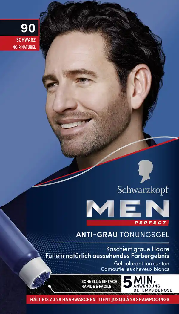 Bild 1 von Men Perfect Anti-Grau Tönungs-Gel 90 Schwarz