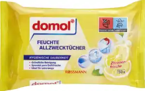 domol Feuchte Allzwecktücher Zitronenfrische