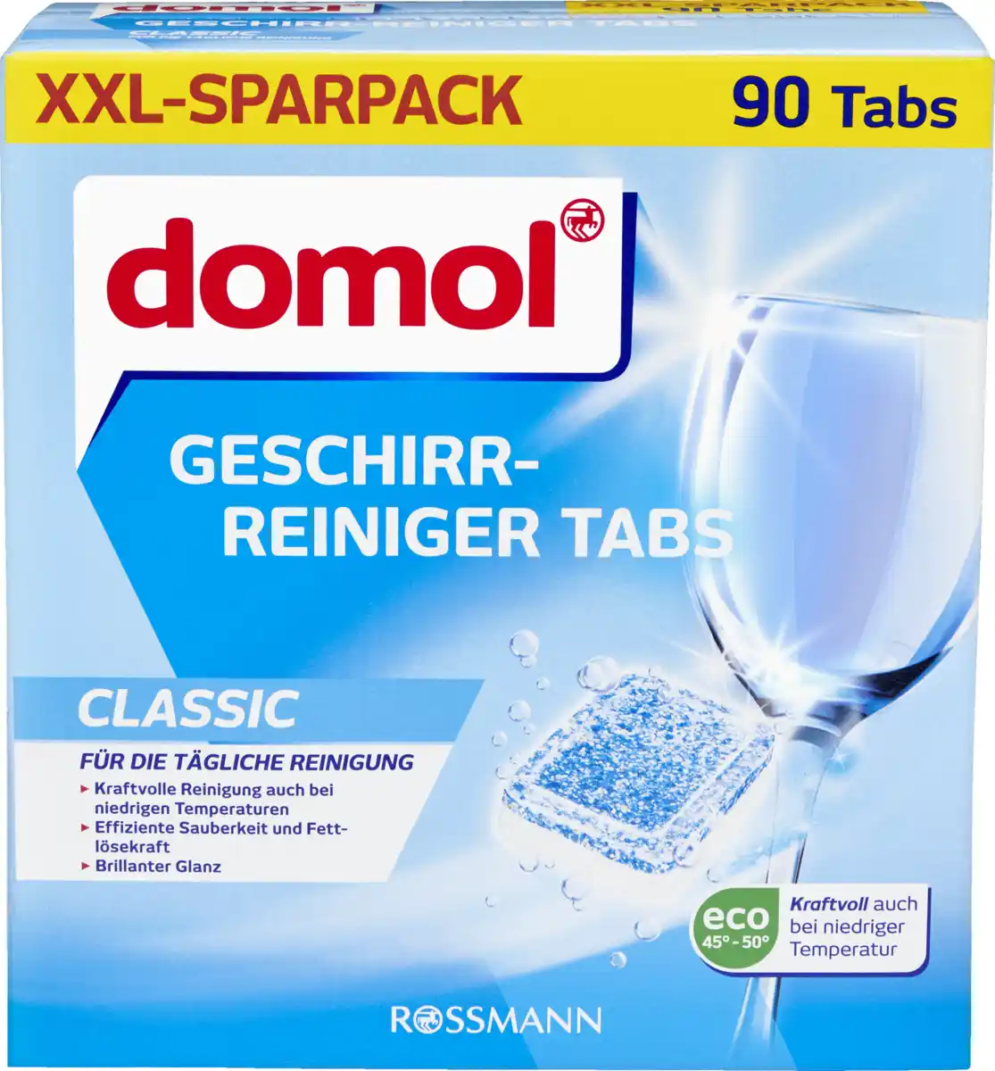 Bild 1 von domol Geschirr-Reiniger Tabs Classic XXL Sparpack