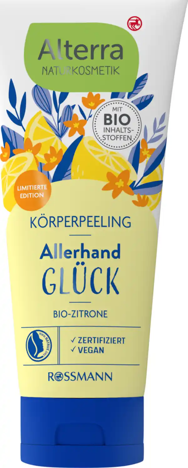 Bild 1 von Alterra NATURKOSMETIK Körperpeeling Allerhand Glück, 200 ml