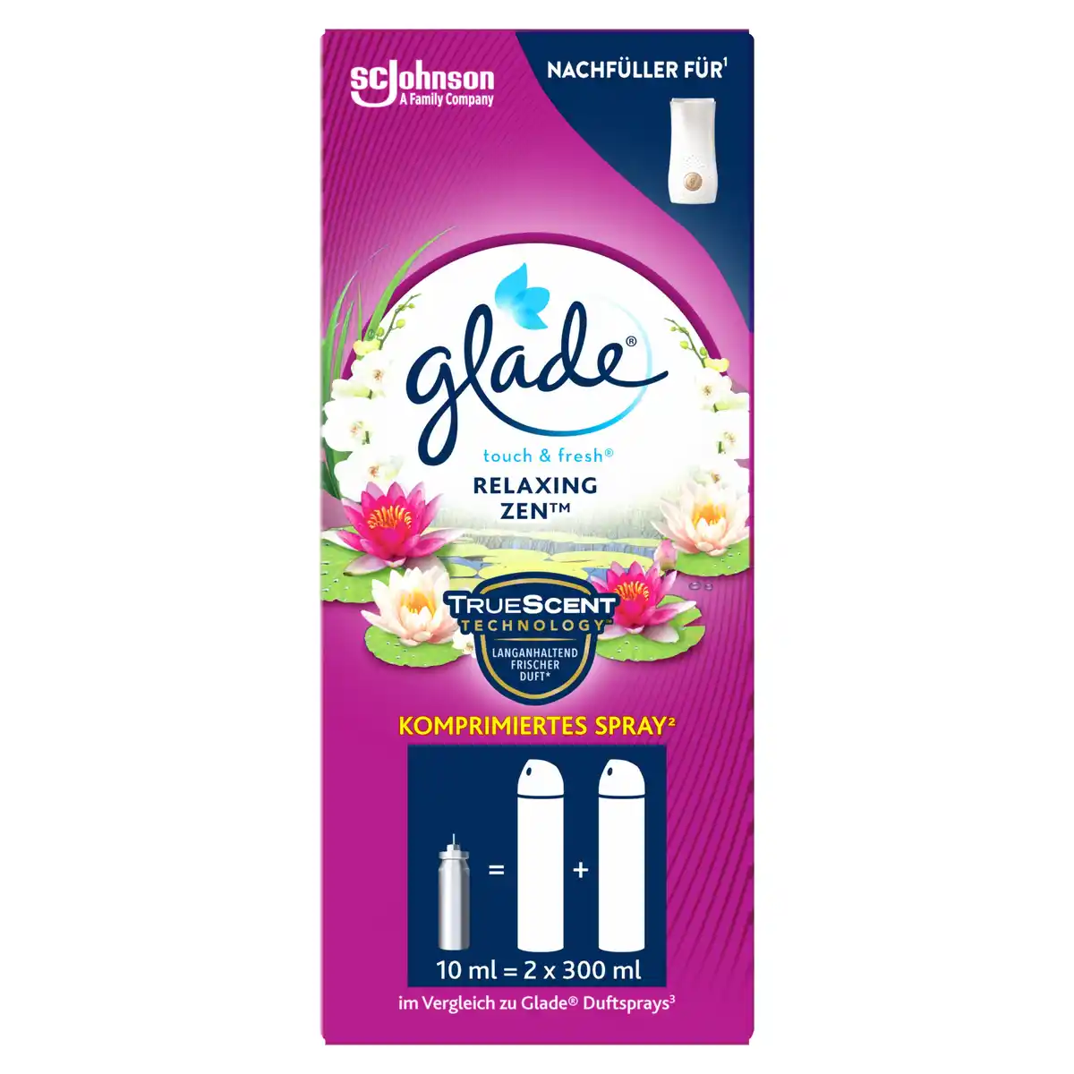 Bild 1 von Glade Touch & Fresh Minispray Nachfüller Relaxing Zen, 10 ml