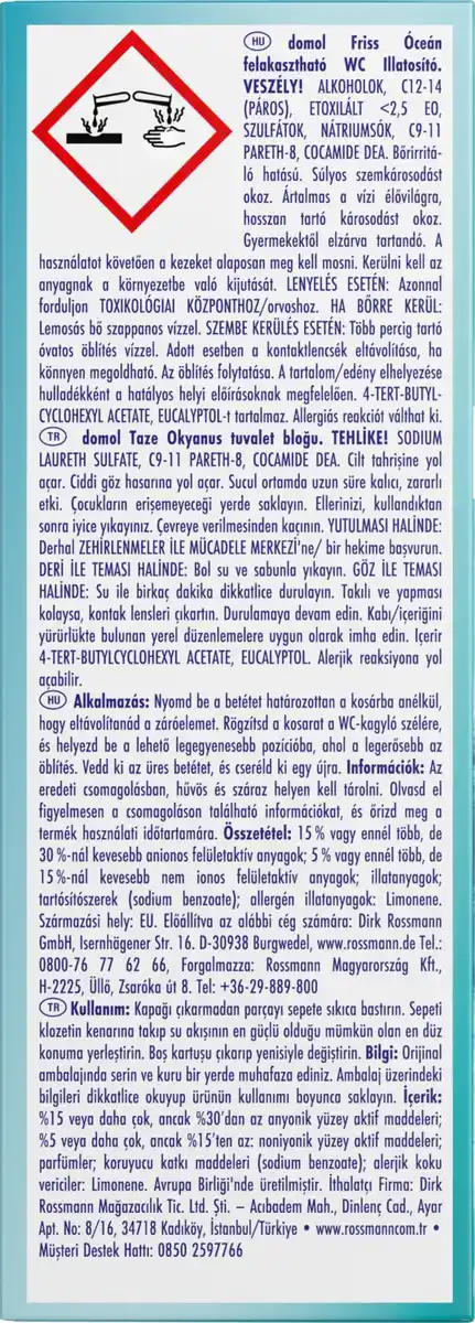 Bild 2 von domol WC-Duftspüler Fresh Ocean, 165 ml