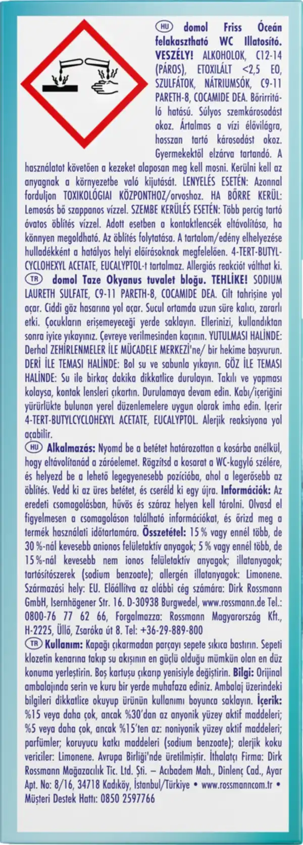 Bild 2 von domol WC-Duftspüler Fresh Ocean, 165 ml