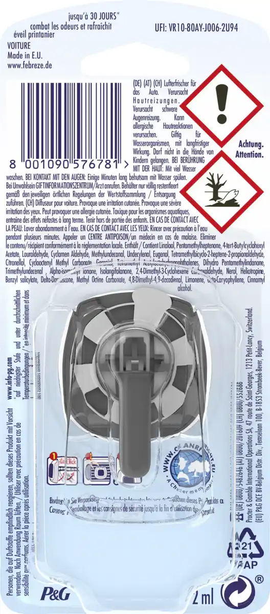 Bild 2 von febreze Auto Lufterfrischer CAR Lenor Aprilfrisch, 2 ml