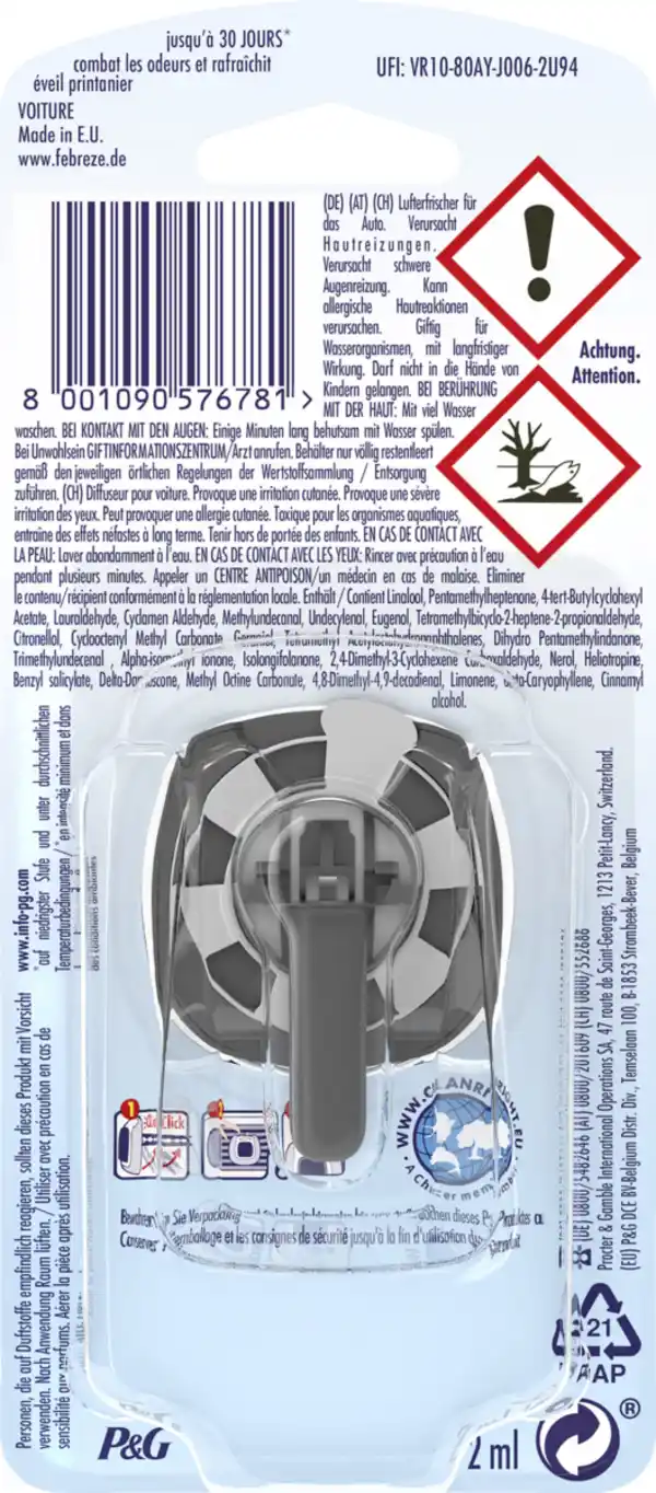 Bild 2 von febreze Auto Lufterfrischer CAR Lenor Aprilfrisch, 2 ml