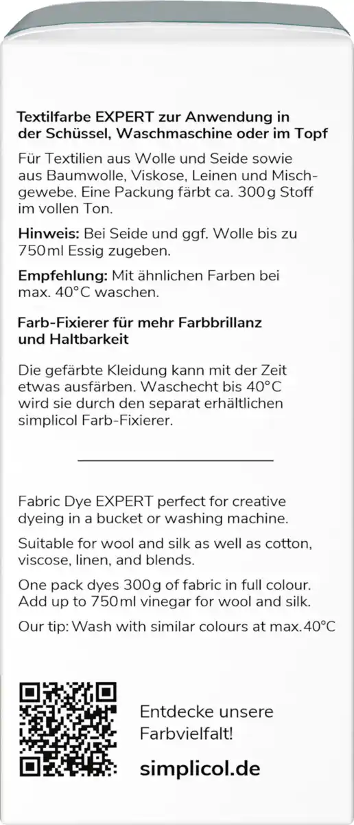 Bild 3 von simplicol Textilfarbe expert Efeu-Grün