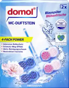 domol WC-Duftstein Blauspüler Blütenfrische, 96 g