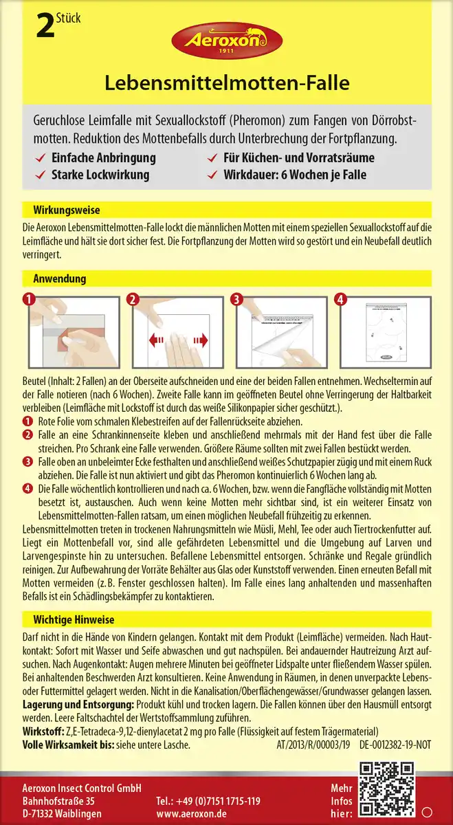 Bild 2 von Aeroxon Lebensmittel Mottenfalle