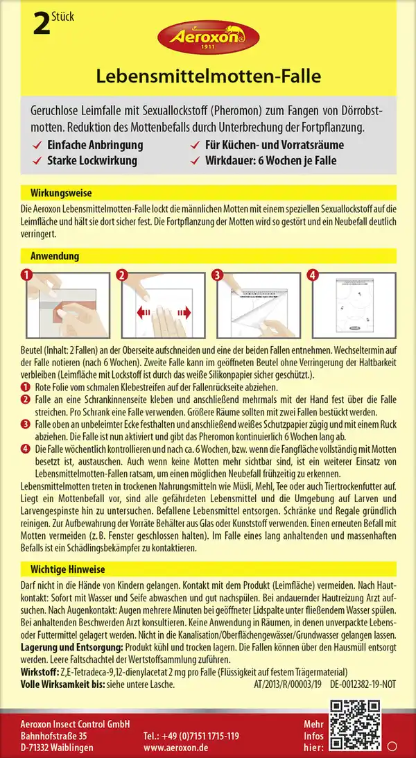 Bild 2 von Aeroxon Lebensmittel Mottenfalle