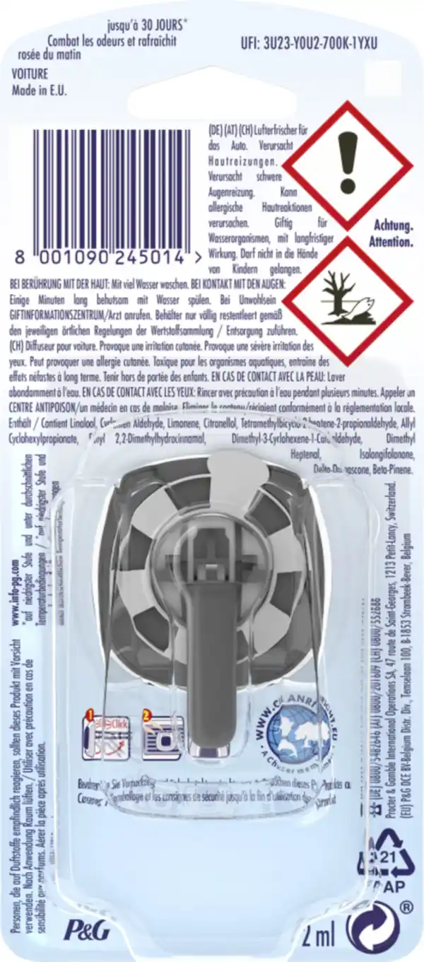 Bild 2 von febreze Auto Lufterfrischer CAR Frühlingserwachen, 2 ml