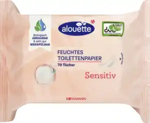 alouette Classic feuchte Toilettentücher Sensitiv