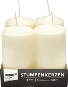 RUBIN LICHT Stumpenkerzen 110/60 champagner