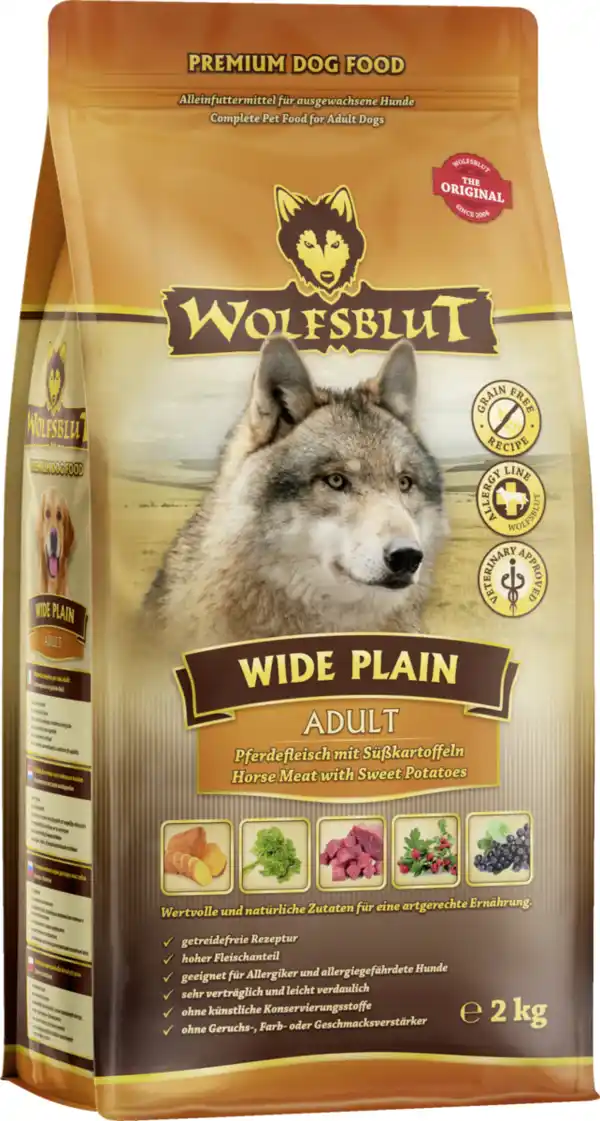 Bild 1 von Wolfsblut Hundetrockenfutter Wide Plain Adult, 2 kg