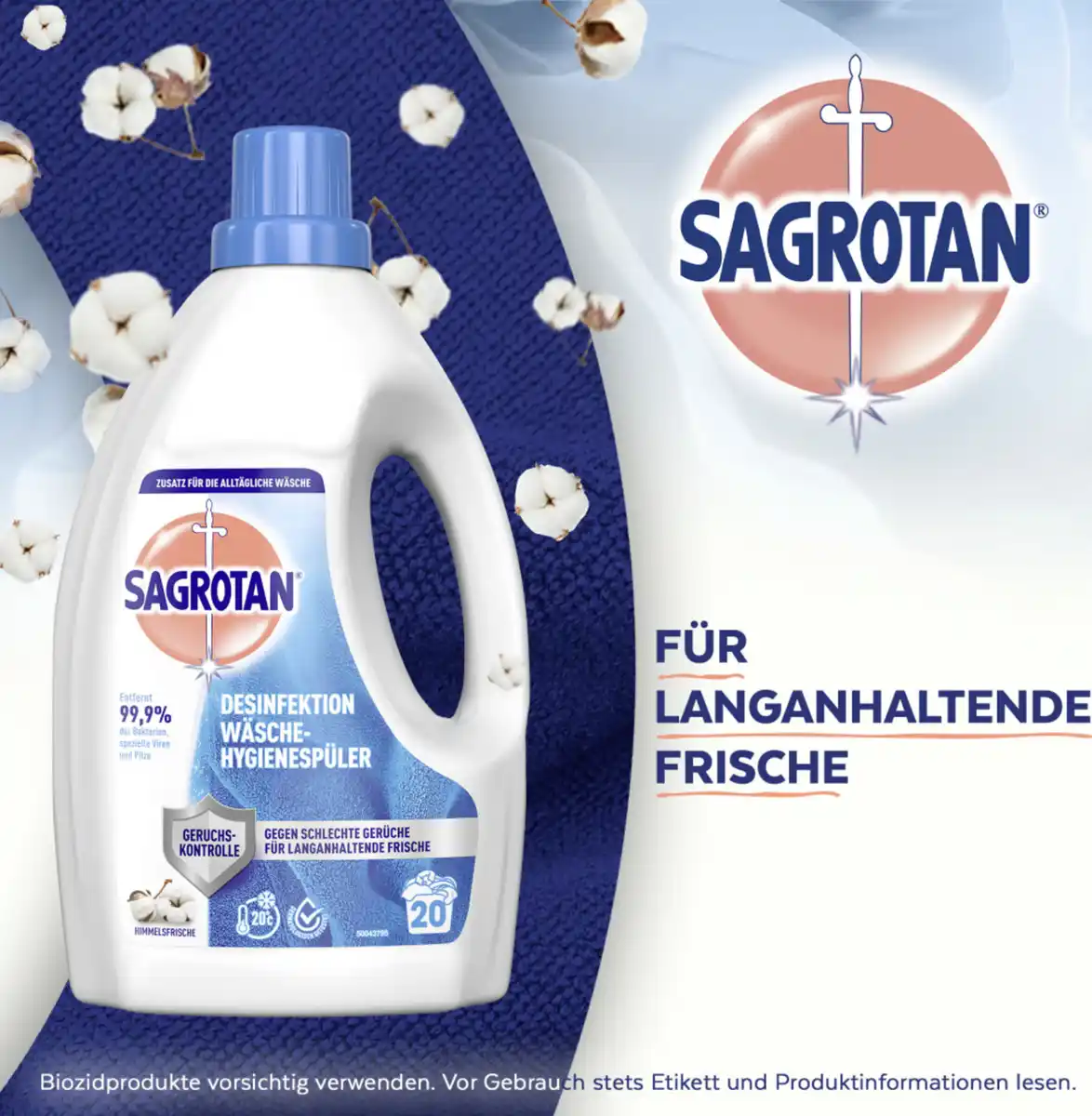 Bild 4 von Sagrotan Wäsche-Hygienespüler Desinfektion Himmelsfrische 20 WL