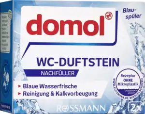 domol WC-Duftstein Nachfüller Blauspüler, 80 g