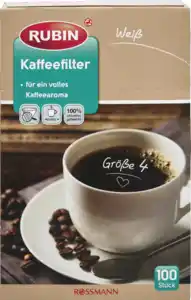 RUBIN Kaffeefilter weiß Gr. 4