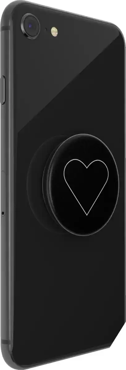 Bild 4 von PopSockets PopGrip White Heart Black