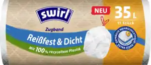 Swirl Müllbeutel mit Zugband 35 L